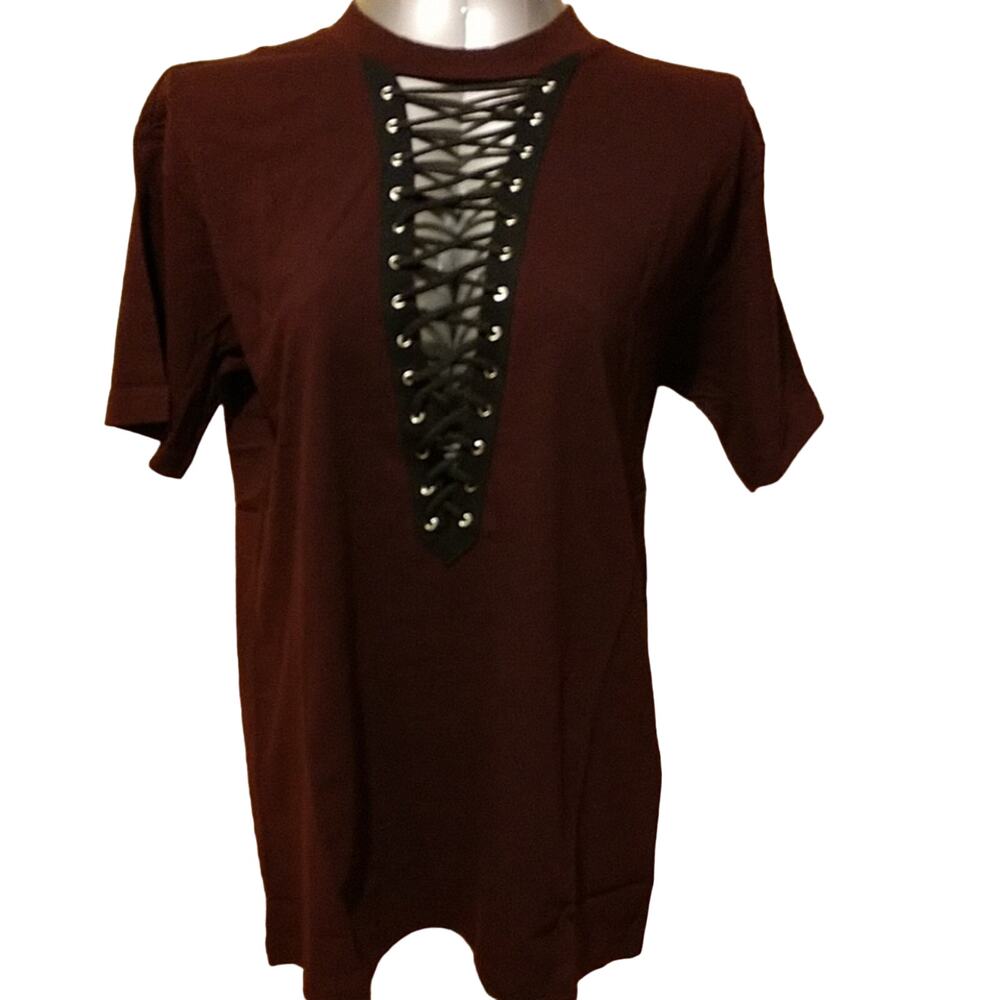 Forever 21 Charcoal Burgundy Knit Tops New with Tags. 1 Set of 2
